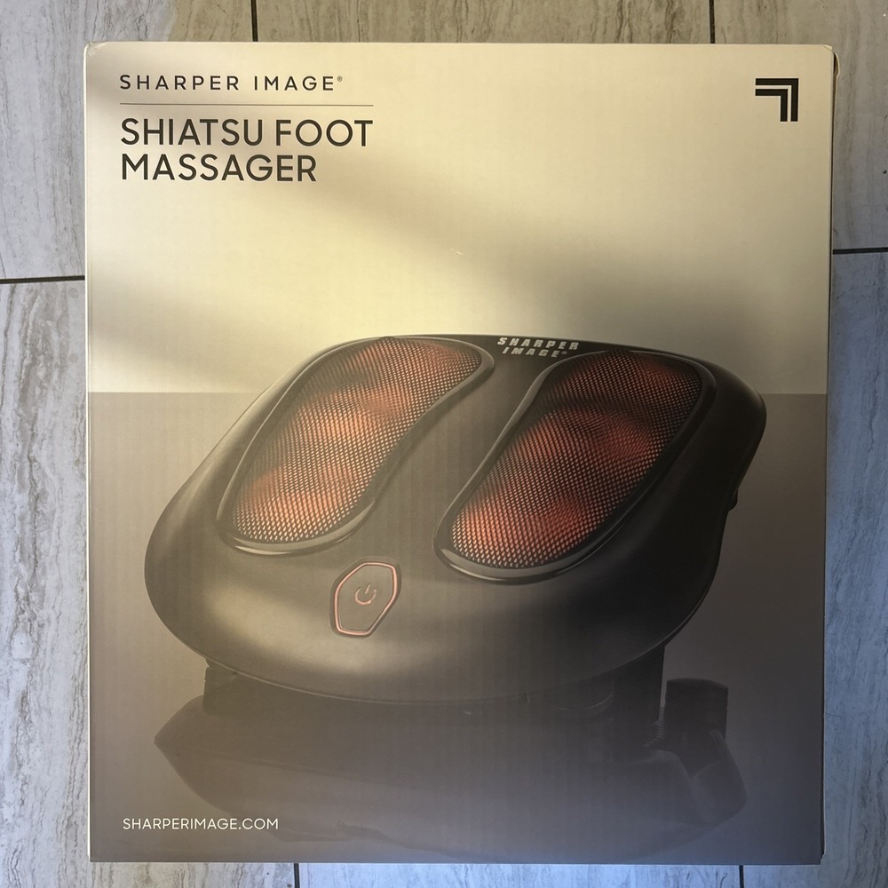 The Sharper Image Shiatsu Foot Massager W/ Heat Deep Kneading Action MSG-F110
